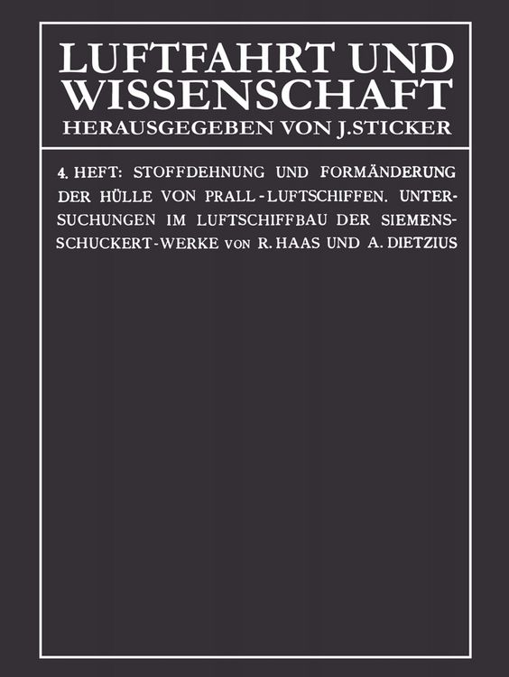 Produktbild: Stoffdehnung und Form&auml;nderung der H&uuml;lle von Prall-Luftschiffen