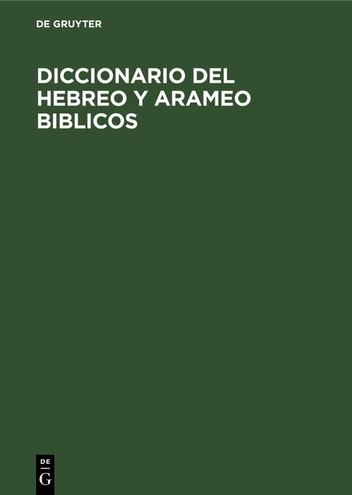 Produktbild: Diccionario del hebreo y arameo Biblicos