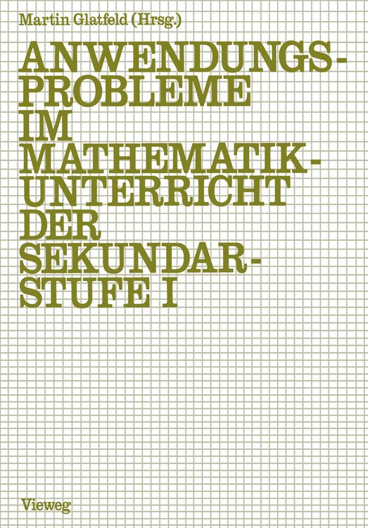 Produktbild: Anwendungsprobleme im Mathematikunterricht der Sekundarstufe I