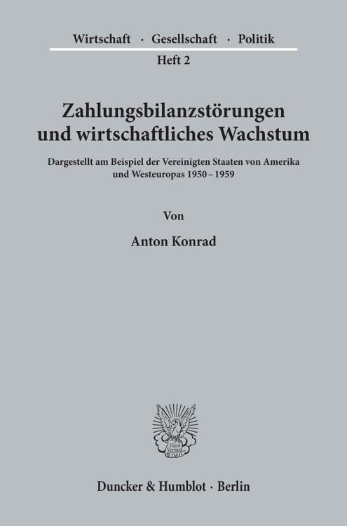 Produktbild: Zahlungsbilanzst&ouml;rungen und wirtschaftliches Wachstum.