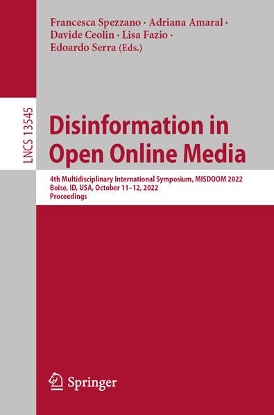 Produktbild: Disinformation in Open Online Media