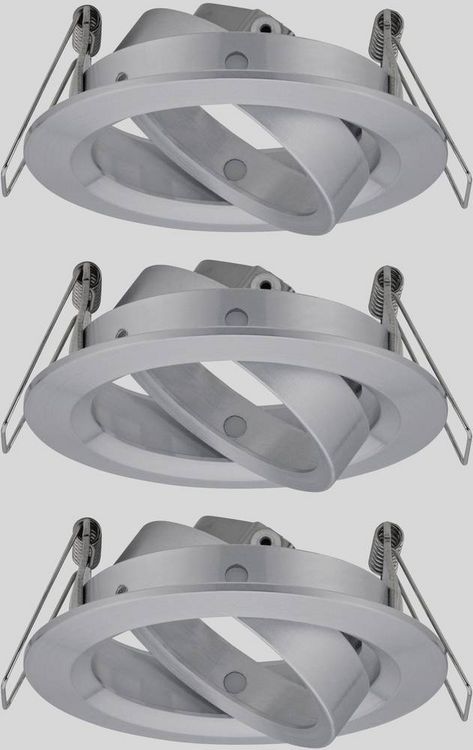 Produktbild: Paulmann 92490 EBL Choose Einbauring 3er Set 10W Aluminium (gedreht)
