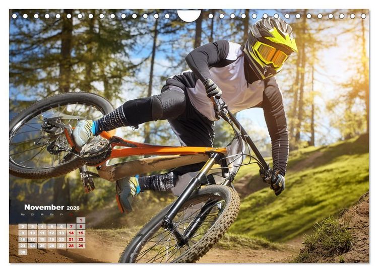 Produktbild: Abfahrtsrausch Downhill Aktion (Wandkalender 2026 DIN A4 quer), CALVENDO Monatskalender