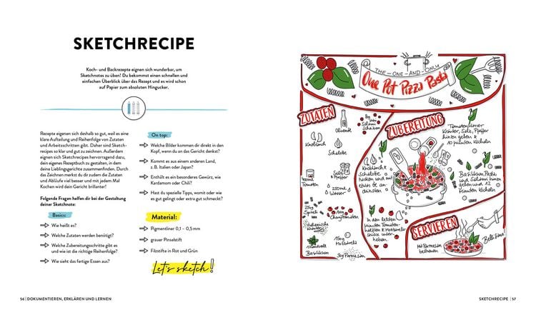 Produktbild: Let's sketch! Alles &uuml;ber Sketchnotes &ndash; Mit Icons und Symbolen Ideen visualisieren, Alltag optimieren, Freizeit organisieren