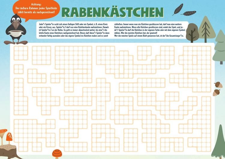 Produktbild: Der XXL-Spiel- und Spa&szlig;block mit 50 Vorlagen &ndash; Rabentastisch!
