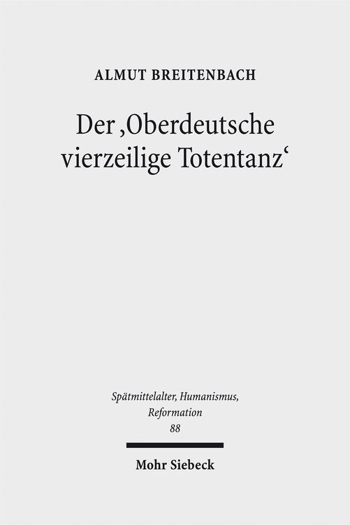Produktbild: Der 'Oberdeutsche vierzeilige Totentanz'