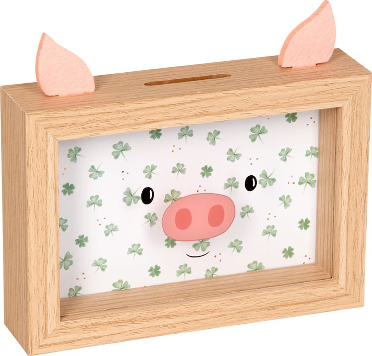 Produktbild: Sparschwein-Bilderrahmen - Viel Gl&uuml;ck