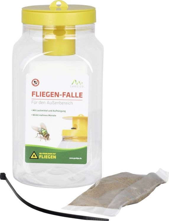 Produktbild: Gardigo 66805 Fliegenfalle Abwehrstoff (&Oslash; x H) 86mm x 195mm 1St.