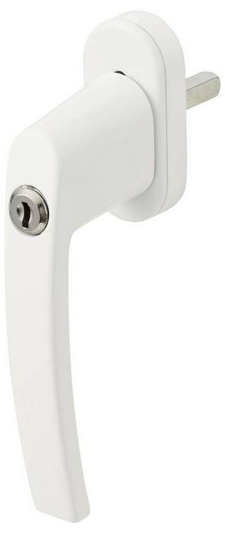 Produktbild: Sygonix SY-7065784 Fenstergriff abschlie&szlig;bar Wei&szlig;