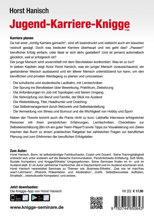 Produktbild: Jugend-Karriere-Knigge 2100
