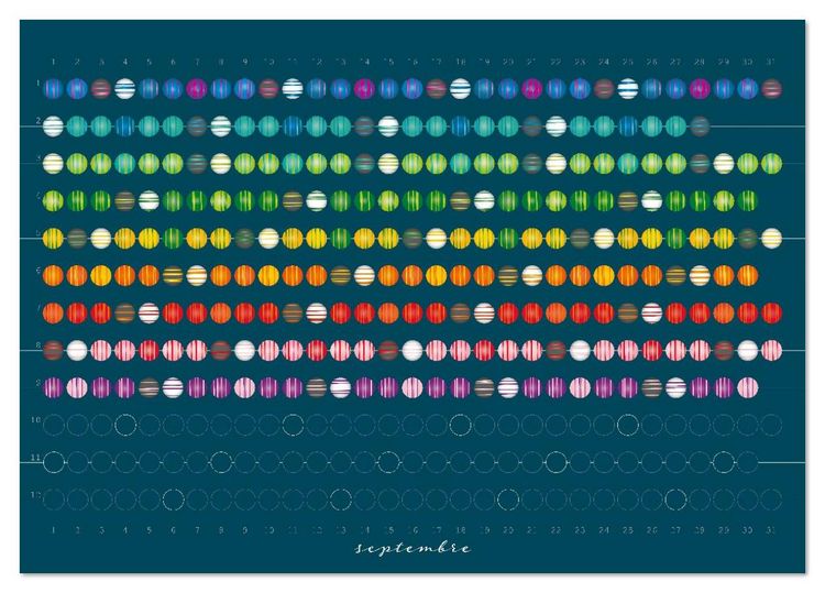 Produktbild: Une perle pour chaque jour (Calendrier de bureau 2026 DIN A5 vertical), CALVENDO calendrier mensuel