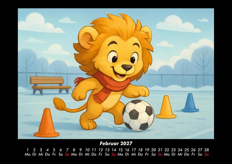 Produktbild: Buschi und das Fu&szlig;balljahr 2027 Fotokalender DIN A3