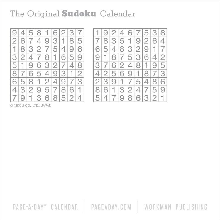 Produktbild: Original Sudoku Page-A-Day(r) Calendar 2027