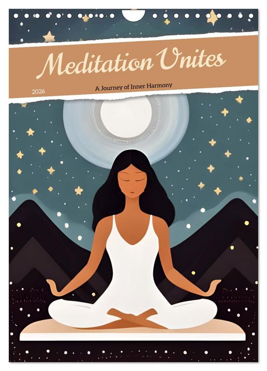 Produktbild: Meditation Unites (Wall Calendar 2026 DIN A4 portrait), CALVENDO 12 Month Wall Calendar