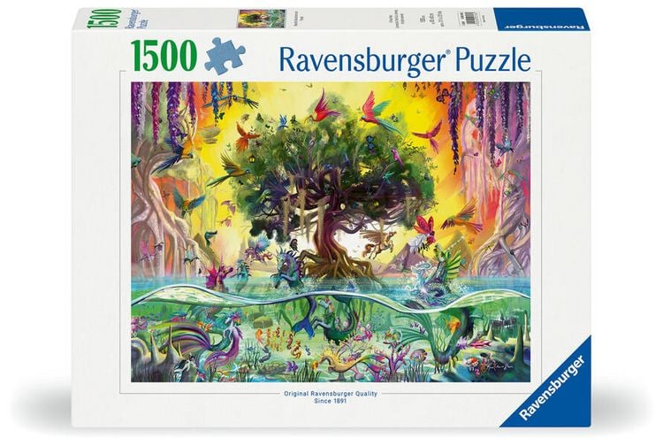 Produktbild: Erwachsenenpuzzle 1500 Teile - Das Einhorn aus dem See und seine Freunde
