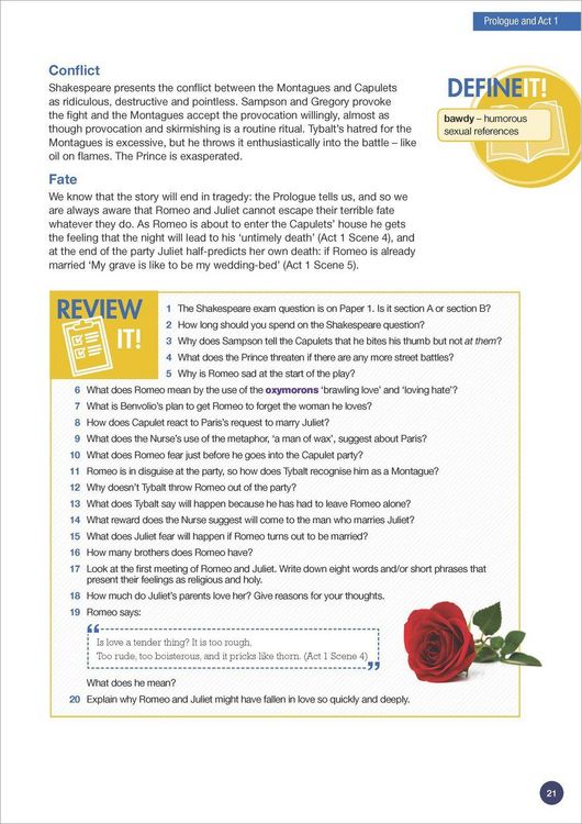 Produktbild: Romeo and Juliet AQA English Literature
