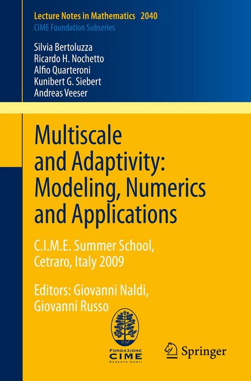 Produktbild: Multiscale and Adaptivity: Modeling, Numerics and Applications