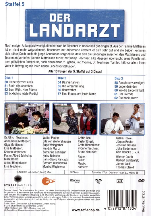 Produktbild: Der Landarzt - Staffel 5 [3 DVDs]