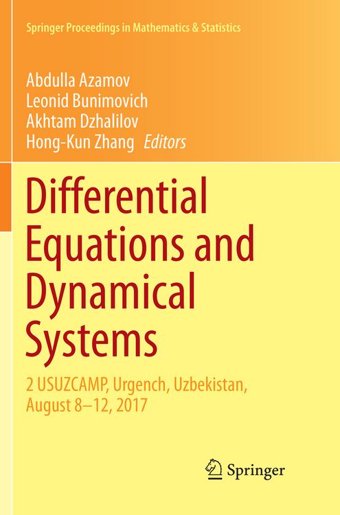 Produktbild: Differential Equations and Dynamical Systems