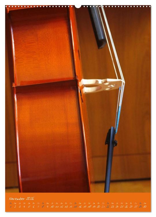 Produktbild: Geliebtes Cello (hochwertiger Premium Wandkalender 2026 DIN A2 hoch), Kunstdruck in Hochglanz