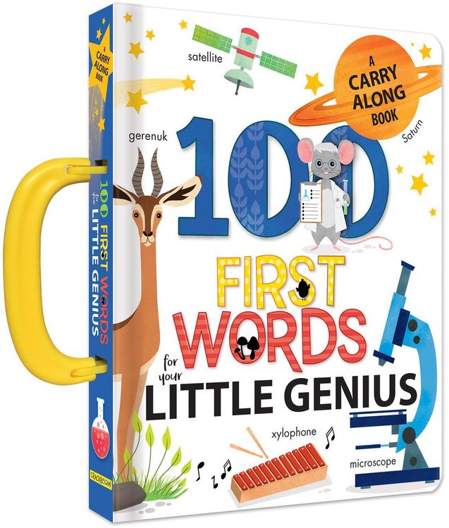 Produktbild: 100 First Words for Your Little Genius (Carry-Along Books) Board Book for Babies and Toddlers Early Learning Words for Ages 0-3