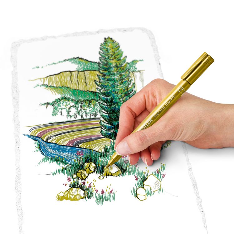 Produktbild: STAEDTLER Lackmarker Metallic 6er Set