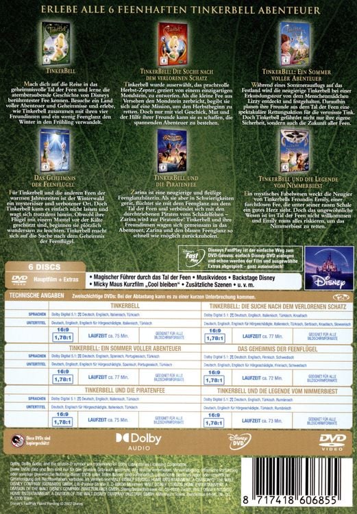 Die TinkerBell - Kollektion [6 DVDs]