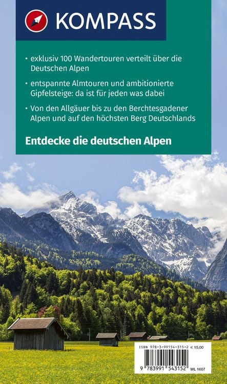 Produktbild: KOMPASS Wanderlust Deutsche Alpen