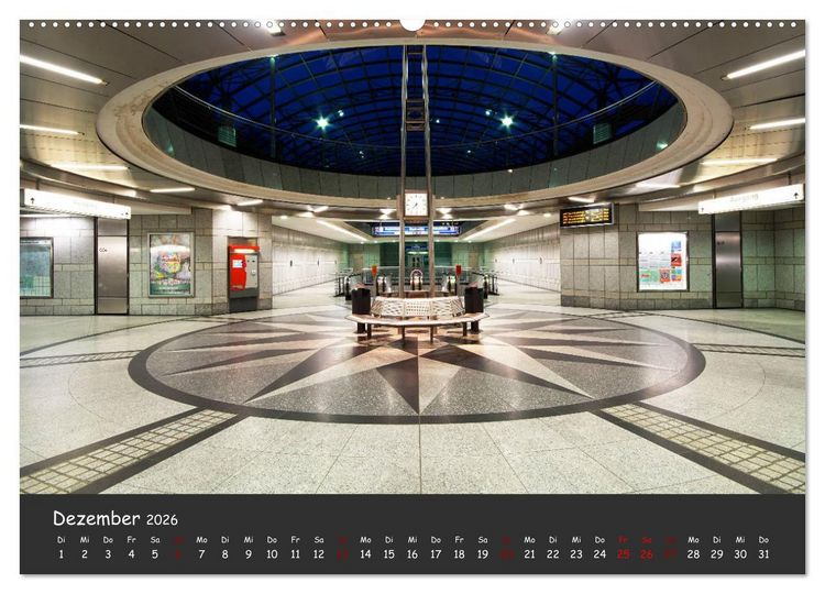 Produktbild: U-Bahn-Stationen des Westens (Wandkalender 2026 DIN A2 quer), CALVENDO Monatskalender