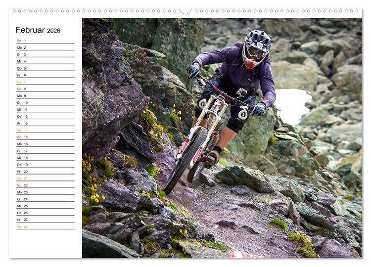 Produktbild: Mountainbike Freeride Momente (Wandkalender 2026 DIN A2 quer), CALVENDO Monatskalender