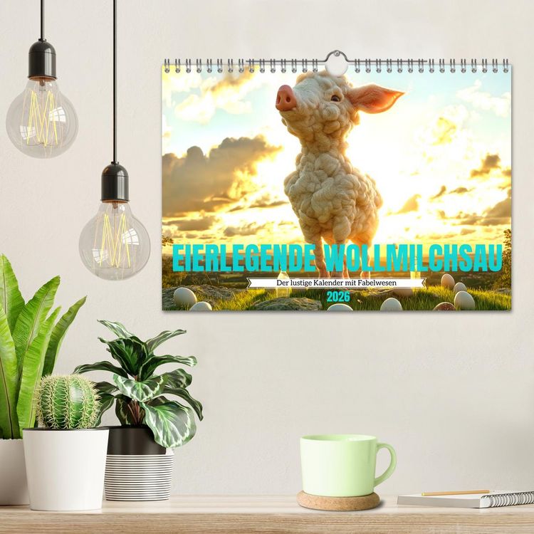 Produktbild: Eierlegende Wollmilchsau &ndash; der lustige Kalender mit Fabelwesen (Wandkalender 2026 DIN A4 quer), CALVENDO Monatskalender