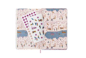 Produktbild: Moleskine Notizbuch Sammlerbox - Sakura, Large/A5, Liniert, Stoffeinband