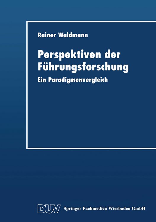 Produktbild: Perspektiven der F&uuml;hrungsforschung