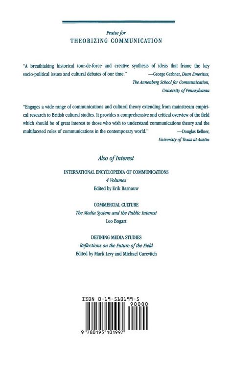 Produktbild: Theorizing Communication