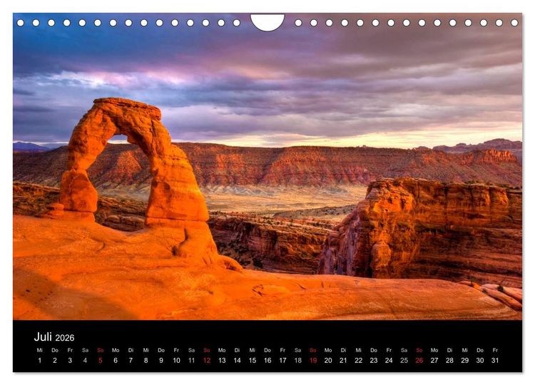 Produktbild: Best of the wild West 2026 (Wandkalender 2026 DIN A4 quer), CALVENDO Monatskalender