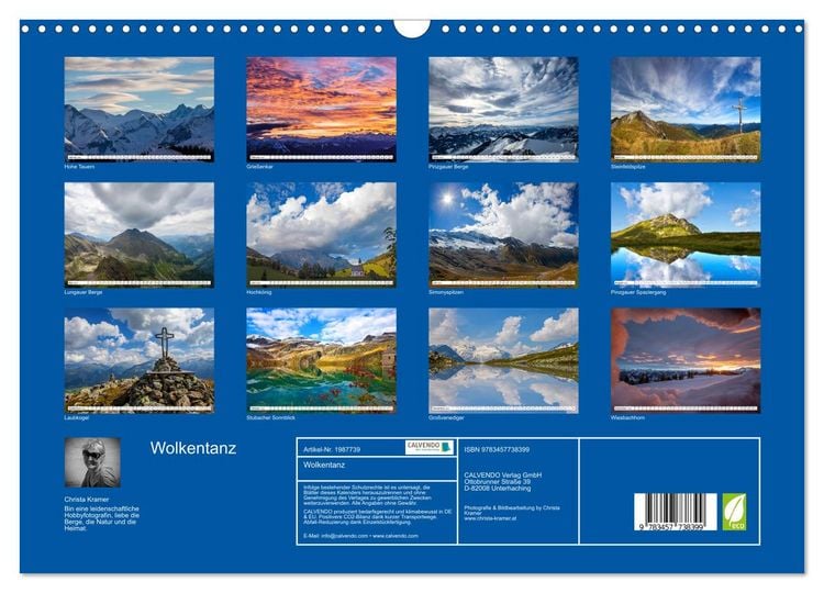 Produktbild: Wolkentanz (Wandkalender 2026 DIN A3 quer), CALVENDO Monatskalender