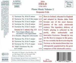 Produktbild: Frith, B: Klaviermusik Vol.2