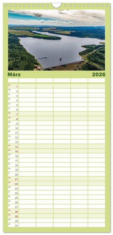 Produktbild: Familienplaner 2026 - Faszination Erzgebirge mit 5 Spalten (Wandkalender, 21 x 45 cm) CALVENDO