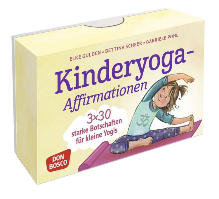 Produktbild: Kinderyoga-Affirmationen. 3 x 30 starke Botschaften f&uuml;r kleine Yogis