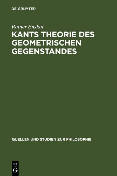 Bild vom Artikel Kants Theorie des geometrischen Gegenstandes vom Autor Rainer Enskat