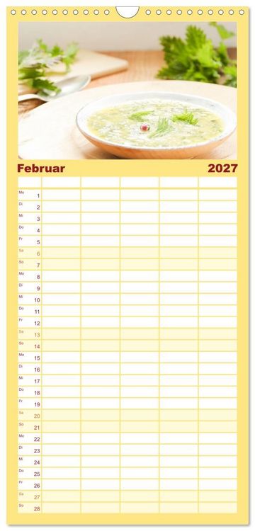 Produktbild: Familienplaner 2027 - K&ouml;stliche Brennnessel mit 5 Spalten (Wandkalender, 21 x 45 cm) CALVENDO
