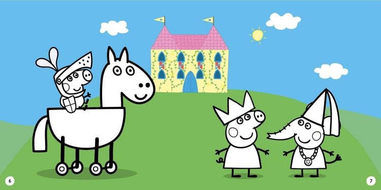 Produktbild: Peppa Pig Stickerspa&szlig;. Kunterbunte, kreative Seiten zum Stickern, R&auml;tseln und Ausmalen
