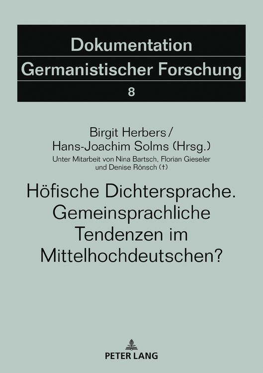 Produktbild: H&ouml;fische Dichtersprache. Gemeinsprachliche Tendenzen im Mittelhochdeutschen?