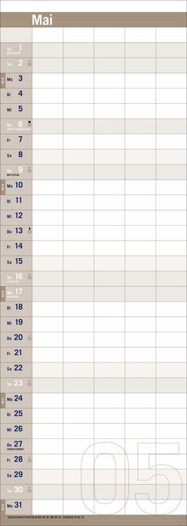 Produktbild: Allround-Familienplaner Vertical Kalender 2027