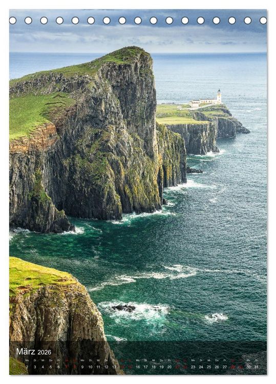 Produktbild: Schottland: Highlands und die Isle of Skye (Tischkalender 2026 DIN A5 hoch), CALVENDO Monatskalender