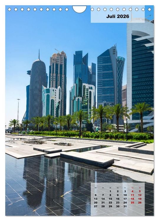 Produktbild: Doha Leuchtende Hauptstadt von Katar (Wandkalender 2026 DIN A4 hoch), CALVENDO Monatskalender