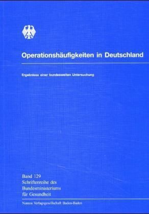 Produktbild: Operationsh&auml;ufigkeiten in Deutschland