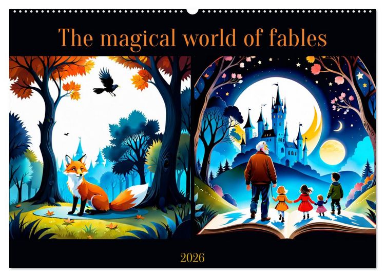 Produktbild: The magical world of fables (Wall Calendar 2026 DIN A2 landscape), CALVENDO 12 Month Wall Calendar