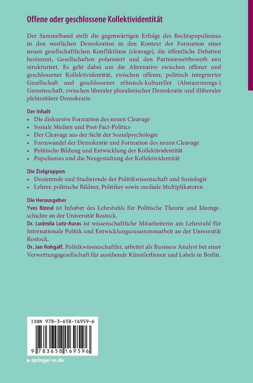 Produktbild: Offene oder geschlossene Kollektividentit&auml;t