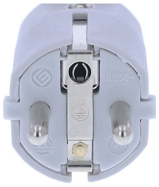 Produktbild: AS Schwabe 62220 Schutzkontaktstecker PVC 230V Grau